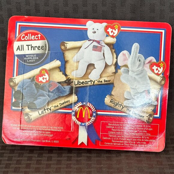 Ty X McDonald's Teenie American Trio Beanie Babies (2000) - Picture 11 of 11